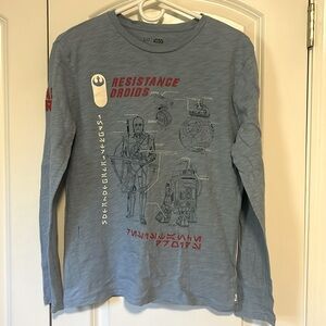 Gap boys STAR WARS tee shirt droids XXL